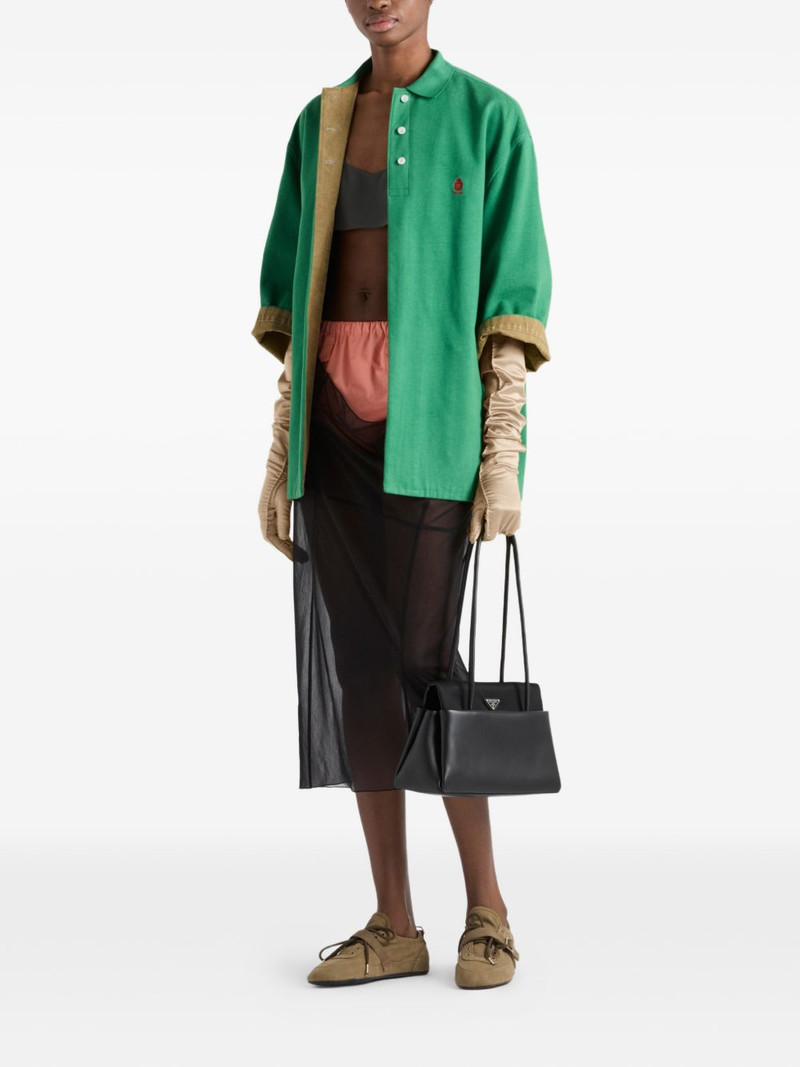 Prada Poplin shorts outlook