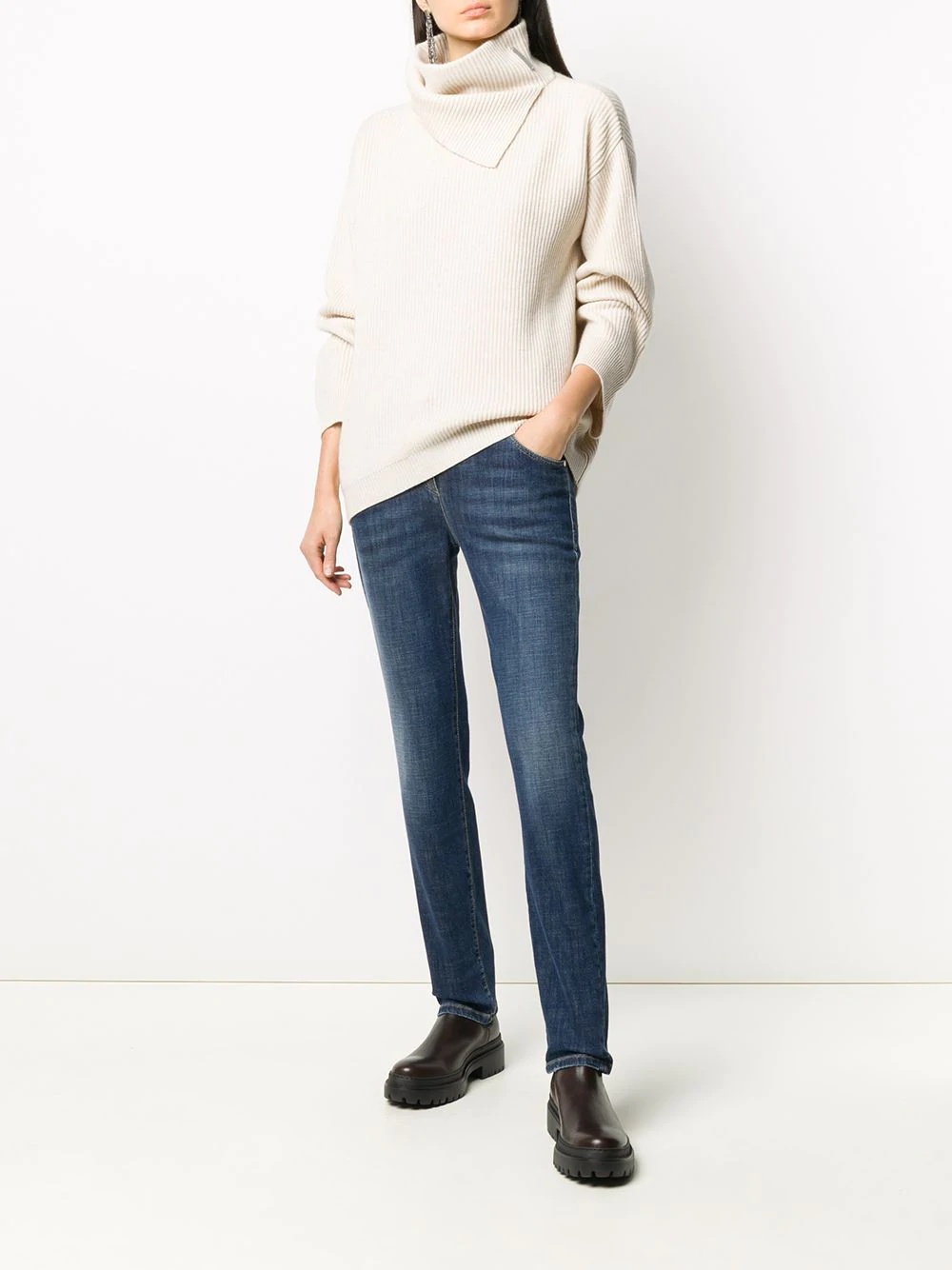 slit collar jumper - 2