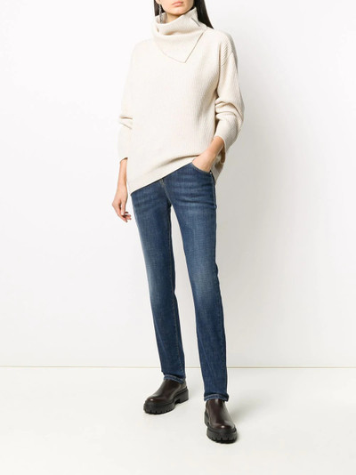 Brunello Cucinelli slit collar jumper outlook