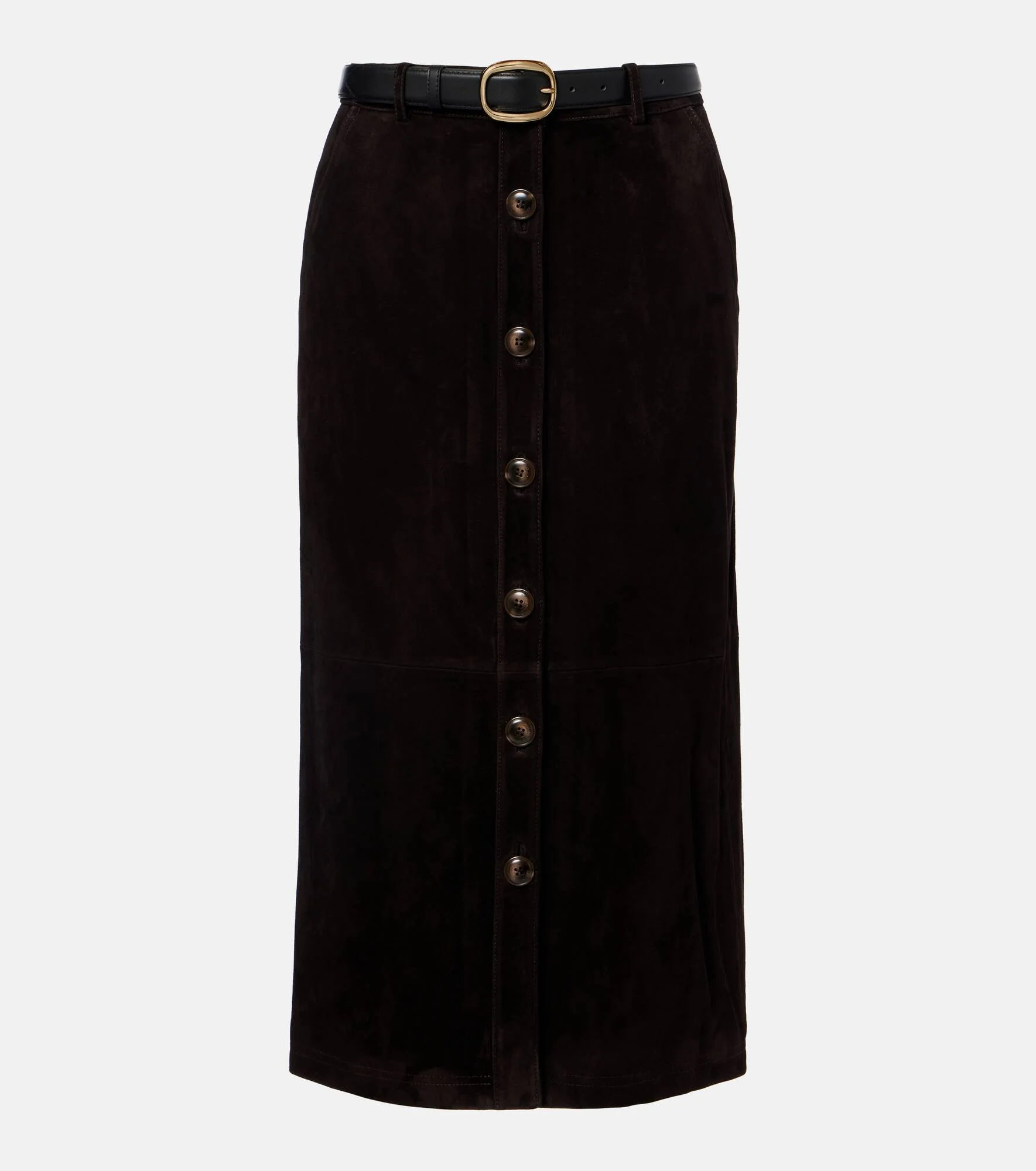 Suede midi skirt - 1