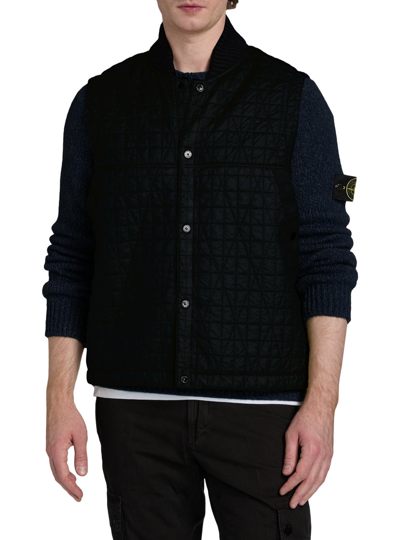 Men's Quilted Nylon Vest - Ink 3