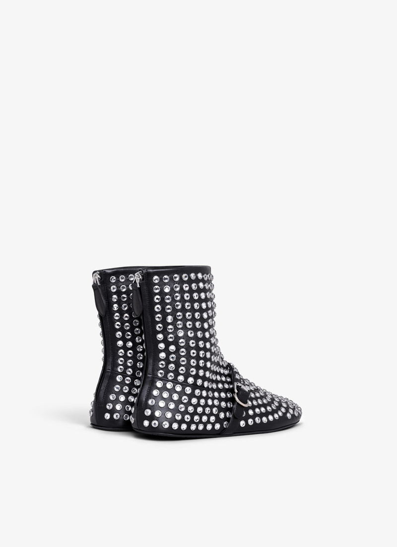 Alaïa HIGH BALLET FLATS IN STRASS LAMBSKIN outlook