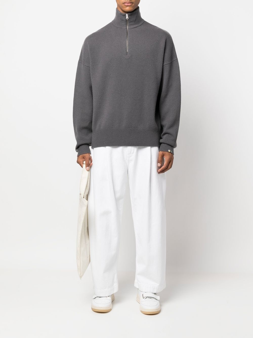 high-neck pullover jumper - 2