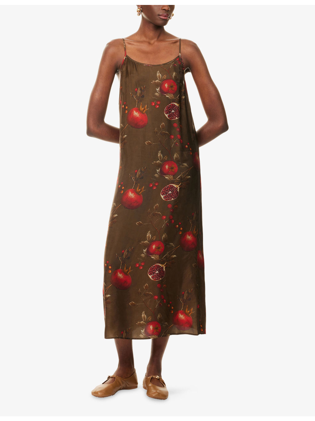 Anaya Shoulder-Straps Woven Midi Dress - 3
