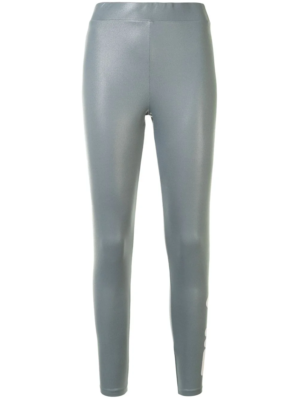logo-print high-shine leggings - 1