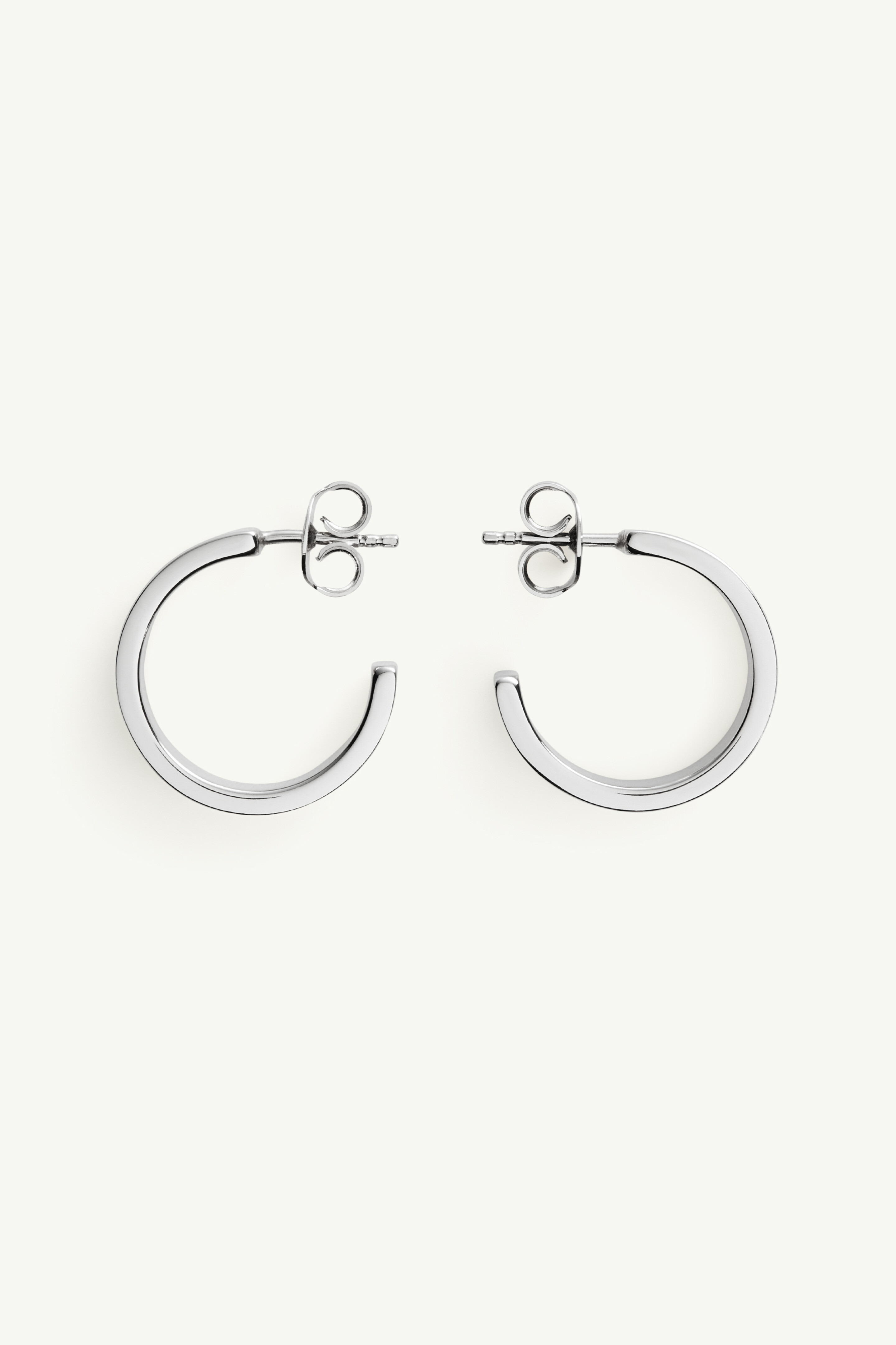 Numeric Minimal Signature Hoop Earrings - 3