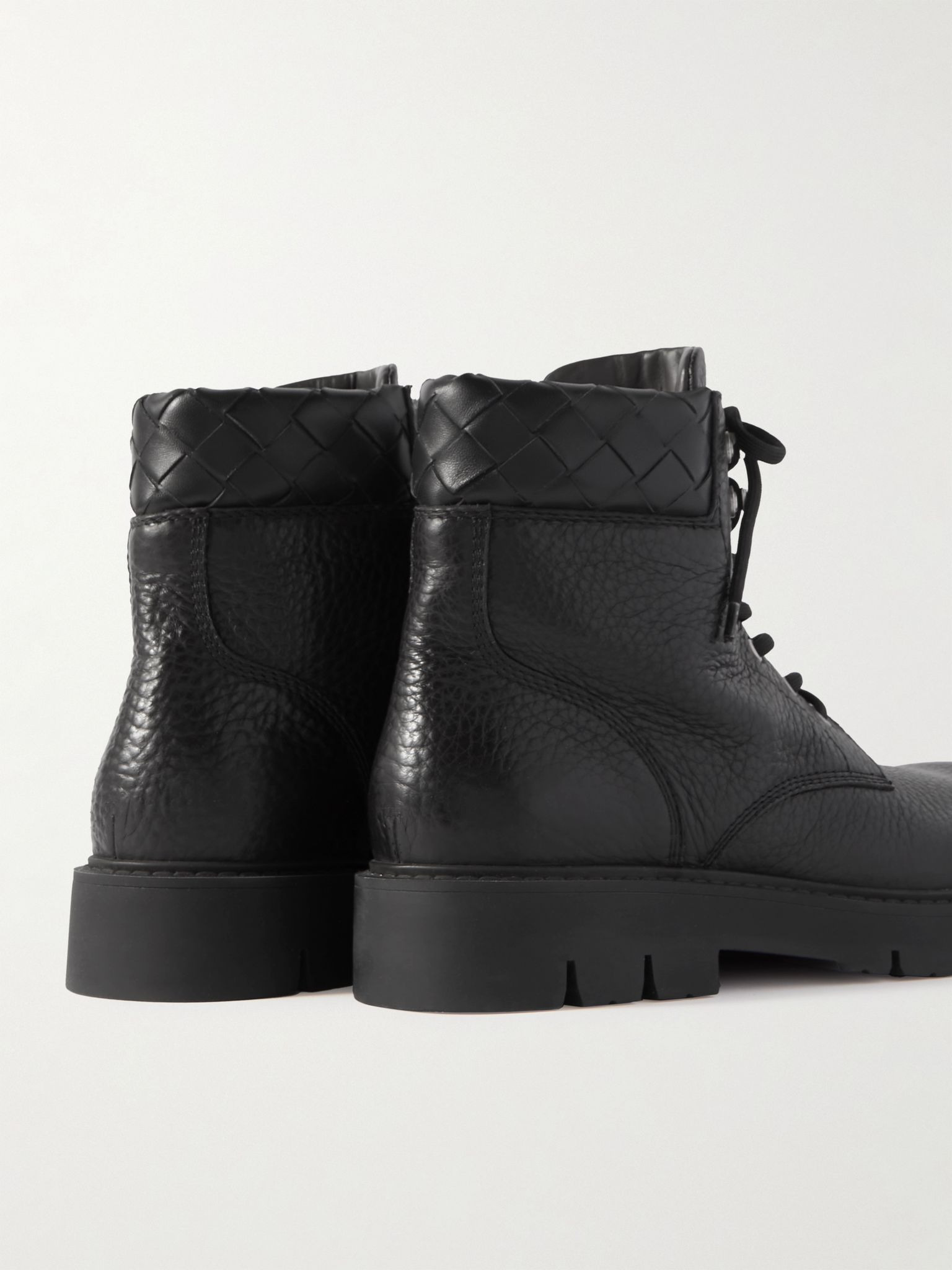 Haddock Full-Grain Leather Boots Black - 5