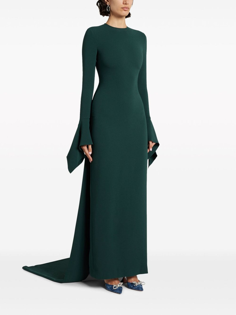 SOLACE LONDON Blake flared-cuffs gown outlook