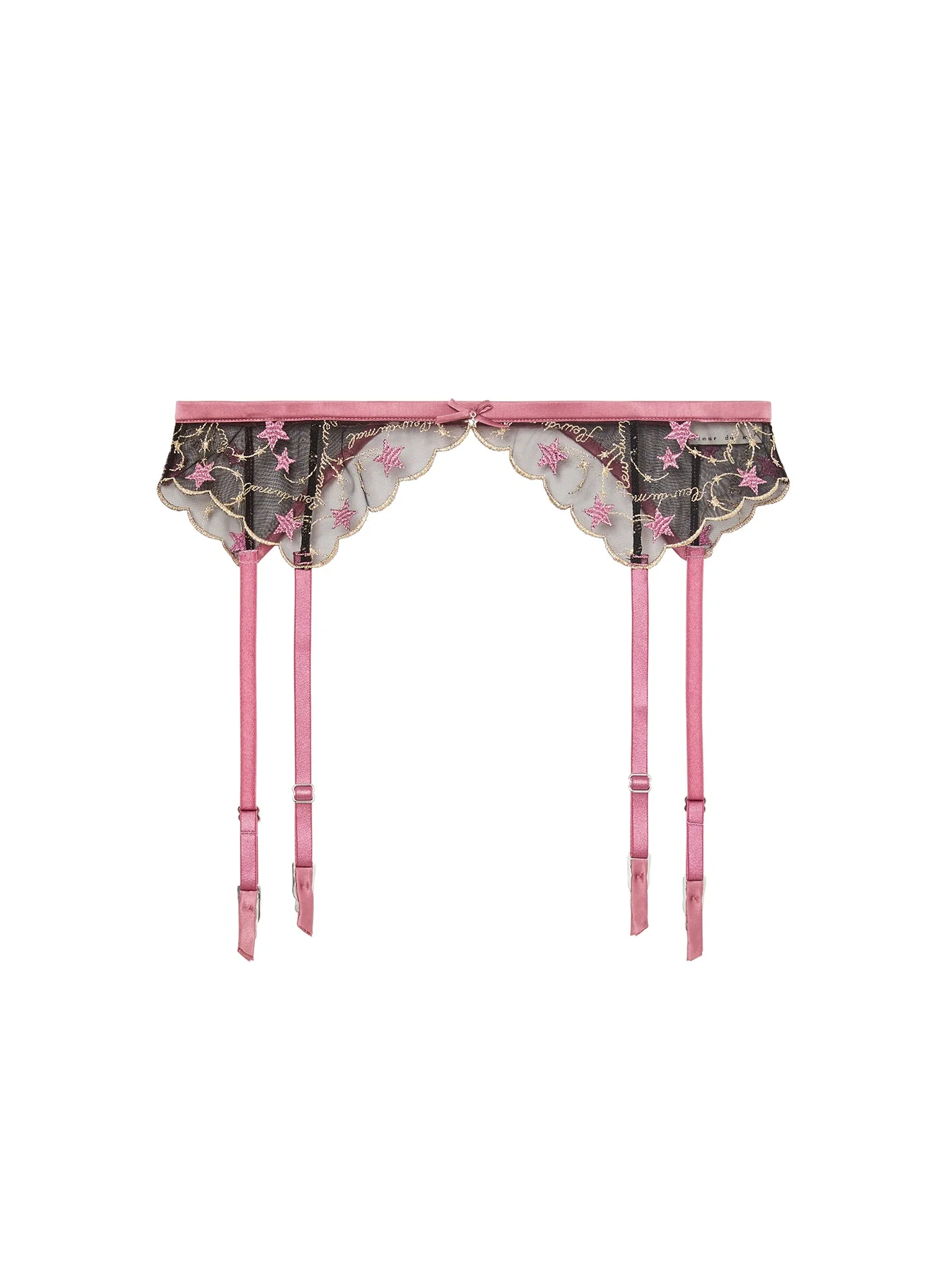 Étoile Embroidery Garter Belt - 1