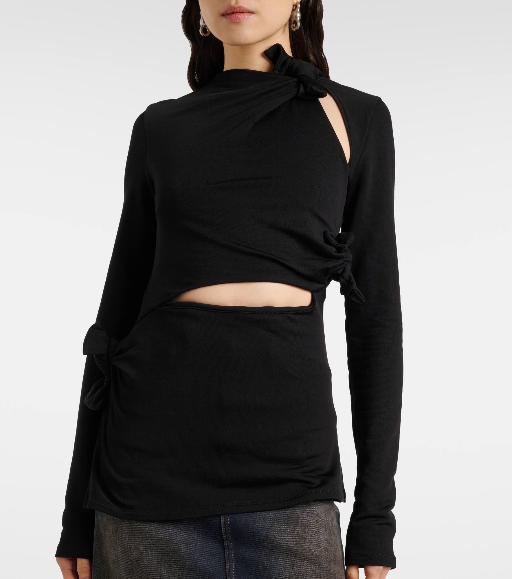 Cutout jersey top - 4