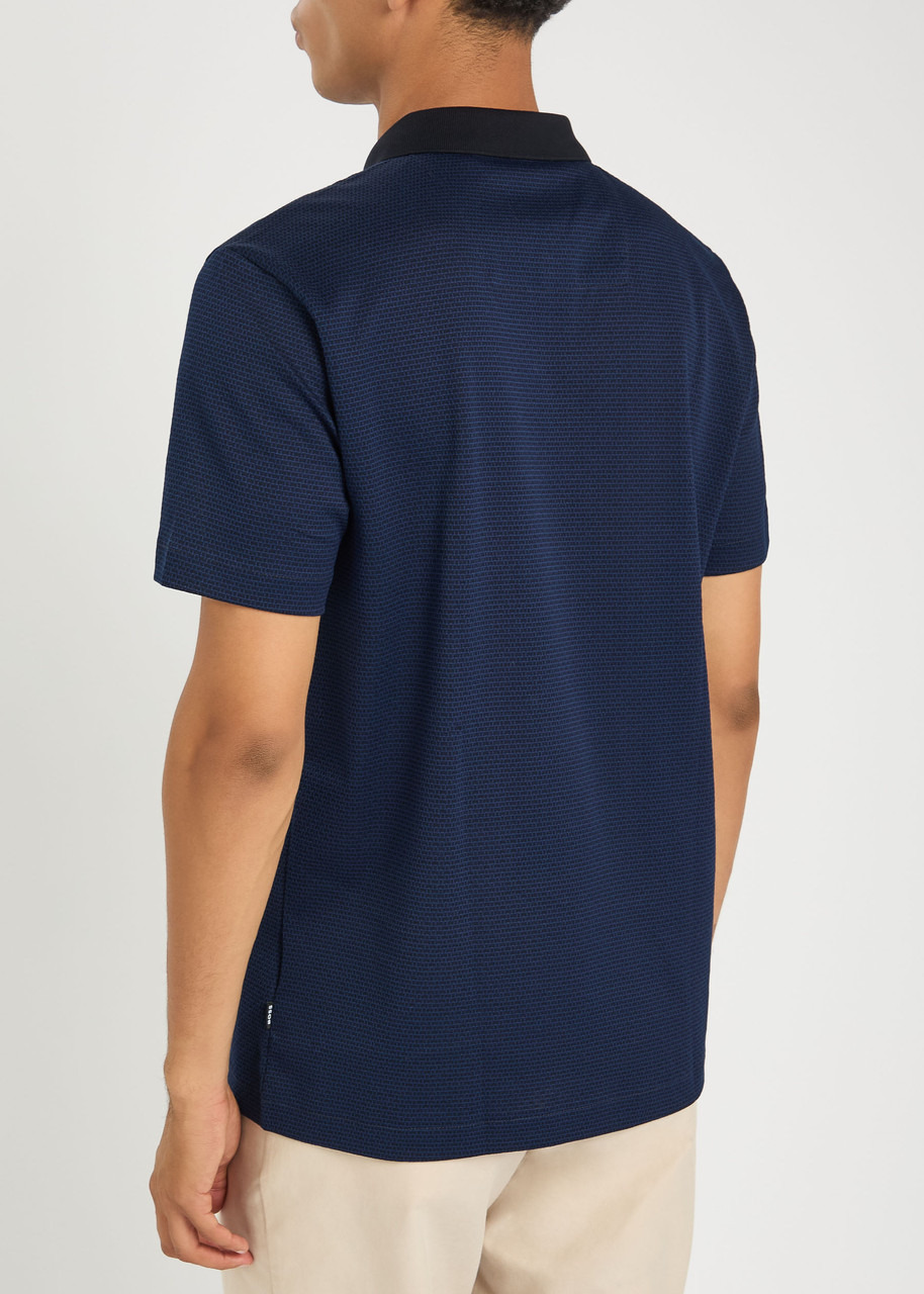 Boss Textured Woven Polo Shirt - 3