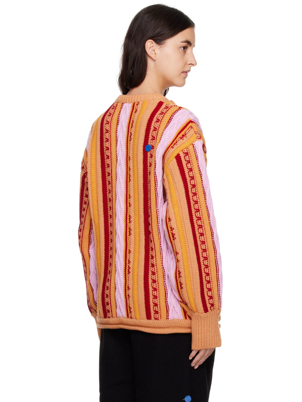 Orange Buttoned Sweater - 3