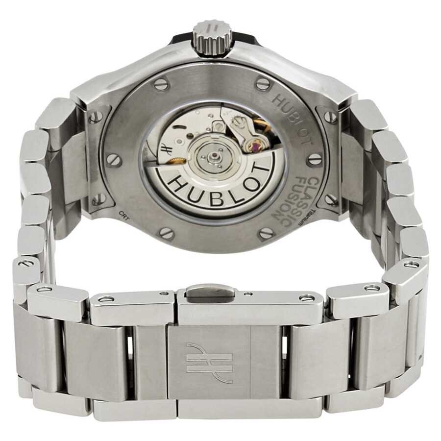 Hublot Classic Fusion Matte Black Dial Automatic Titanium Ladies Watch 585.NX.1170.NX - 3