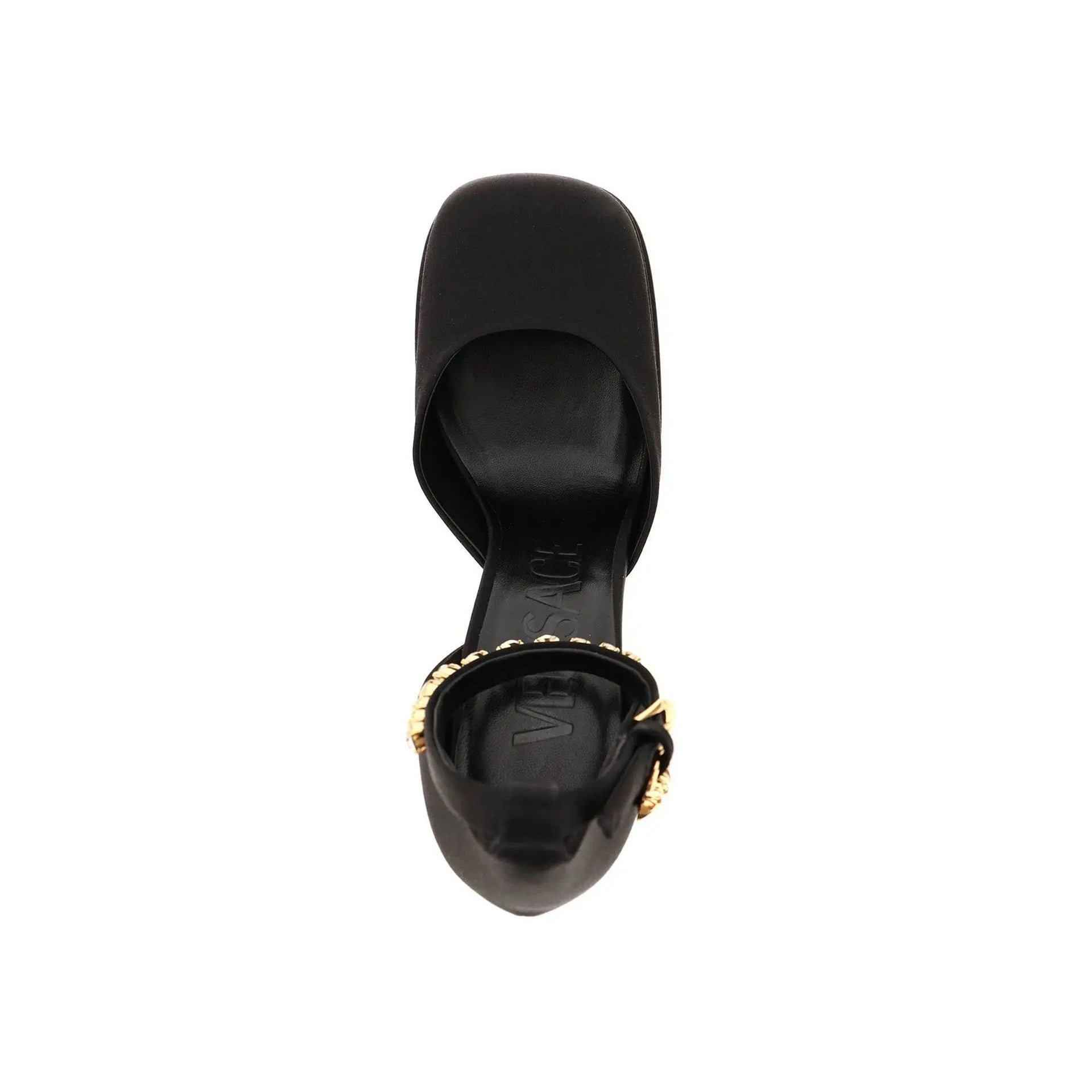 Versace Silk Satin Platform Pumps Women - 4