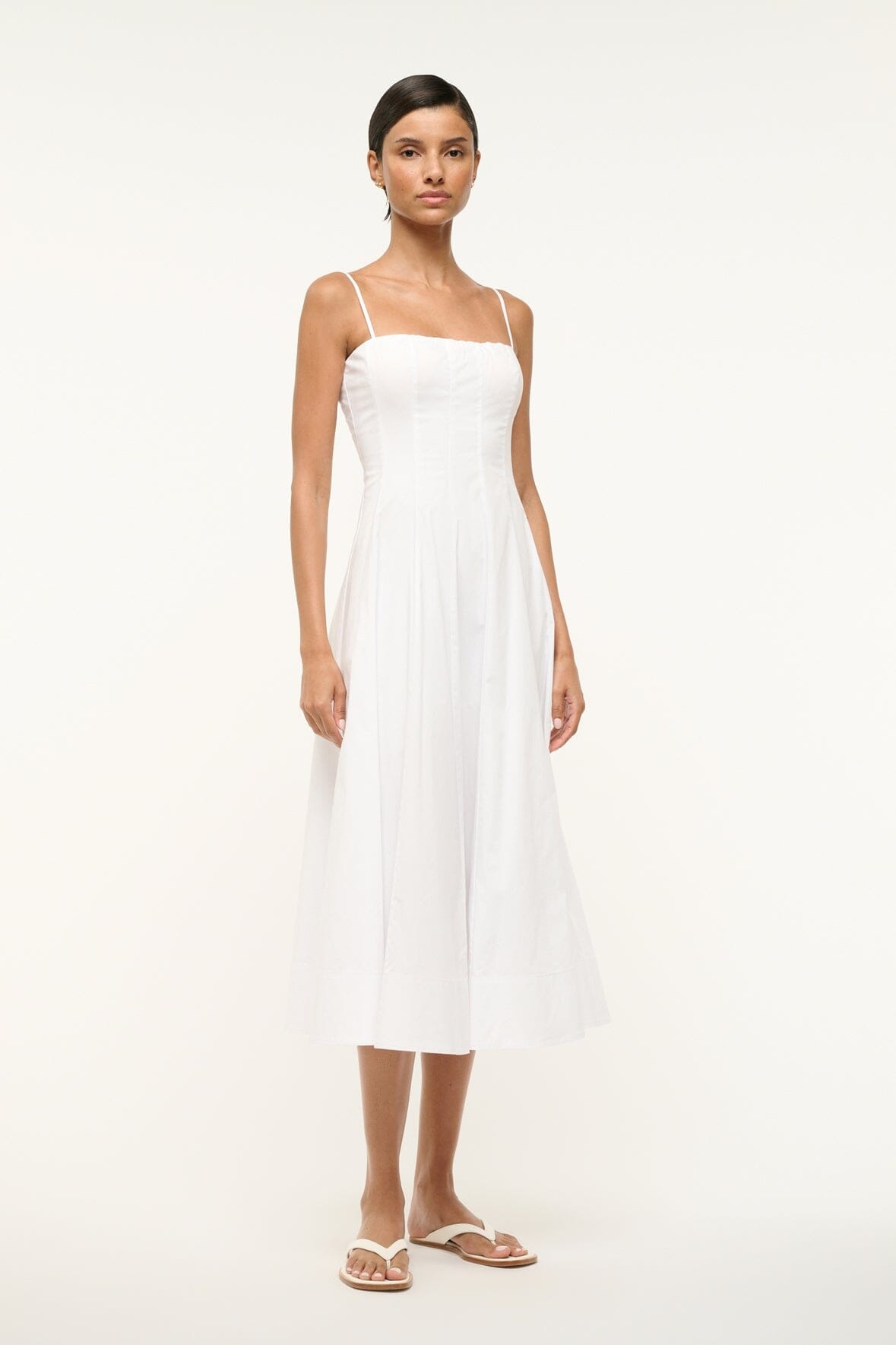 STAUD WYLIE DRESS WHITE - 3