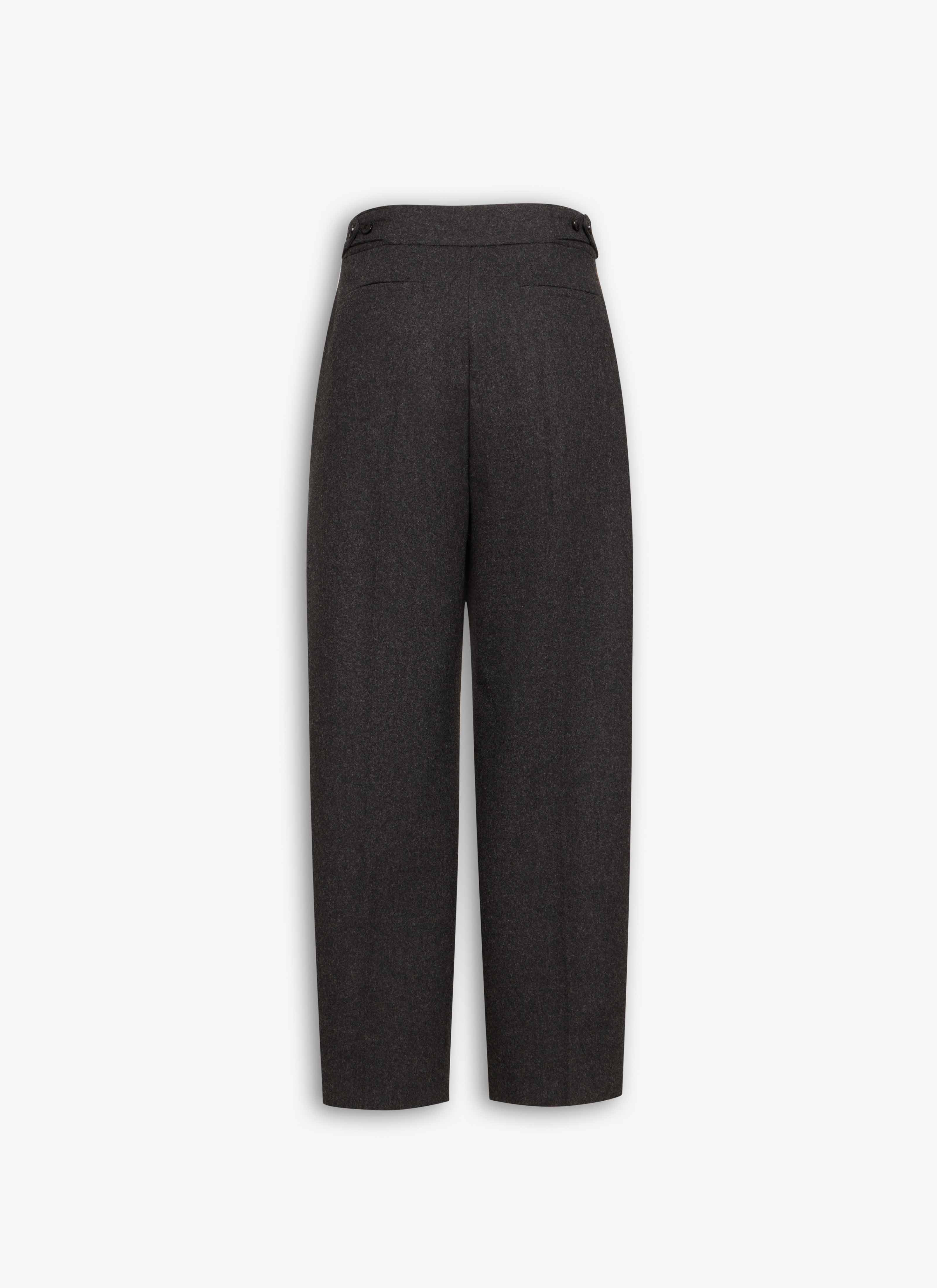 FLANNEL TAILORED PANTS - 4