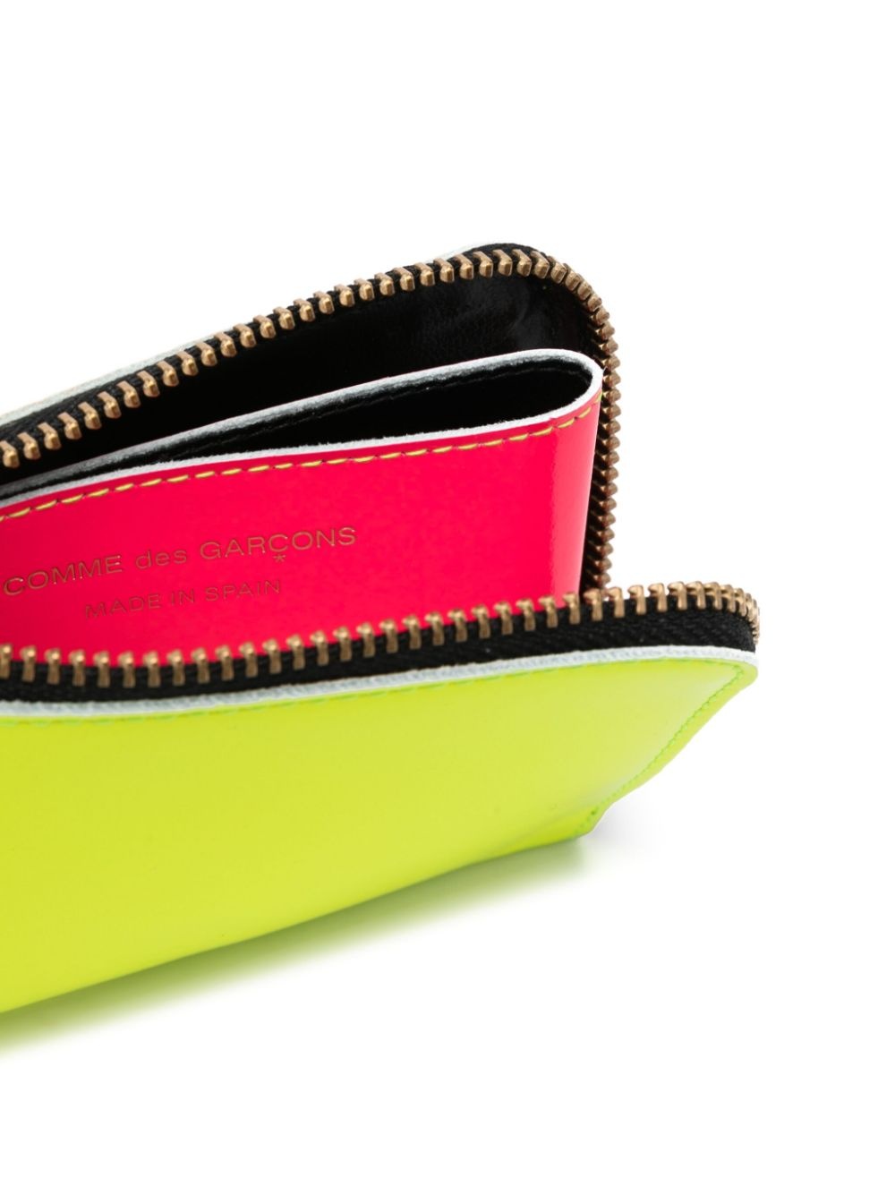 Super Fluo zipped leather wallet - 3