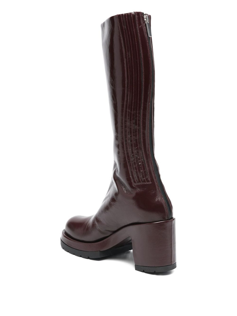 90mm patent-finish boots 3