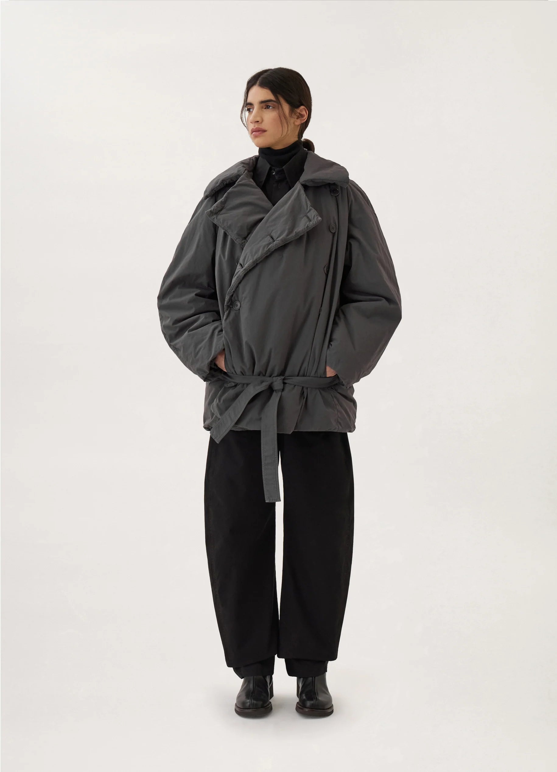 WADDED SHORT TRENCH - 2