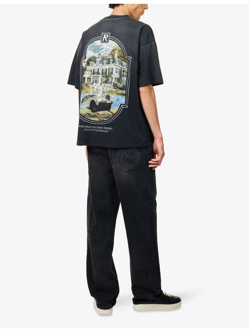 REPRESENT Revere Manor Graphic-Print Cotton-Blend T-Shirt outlook