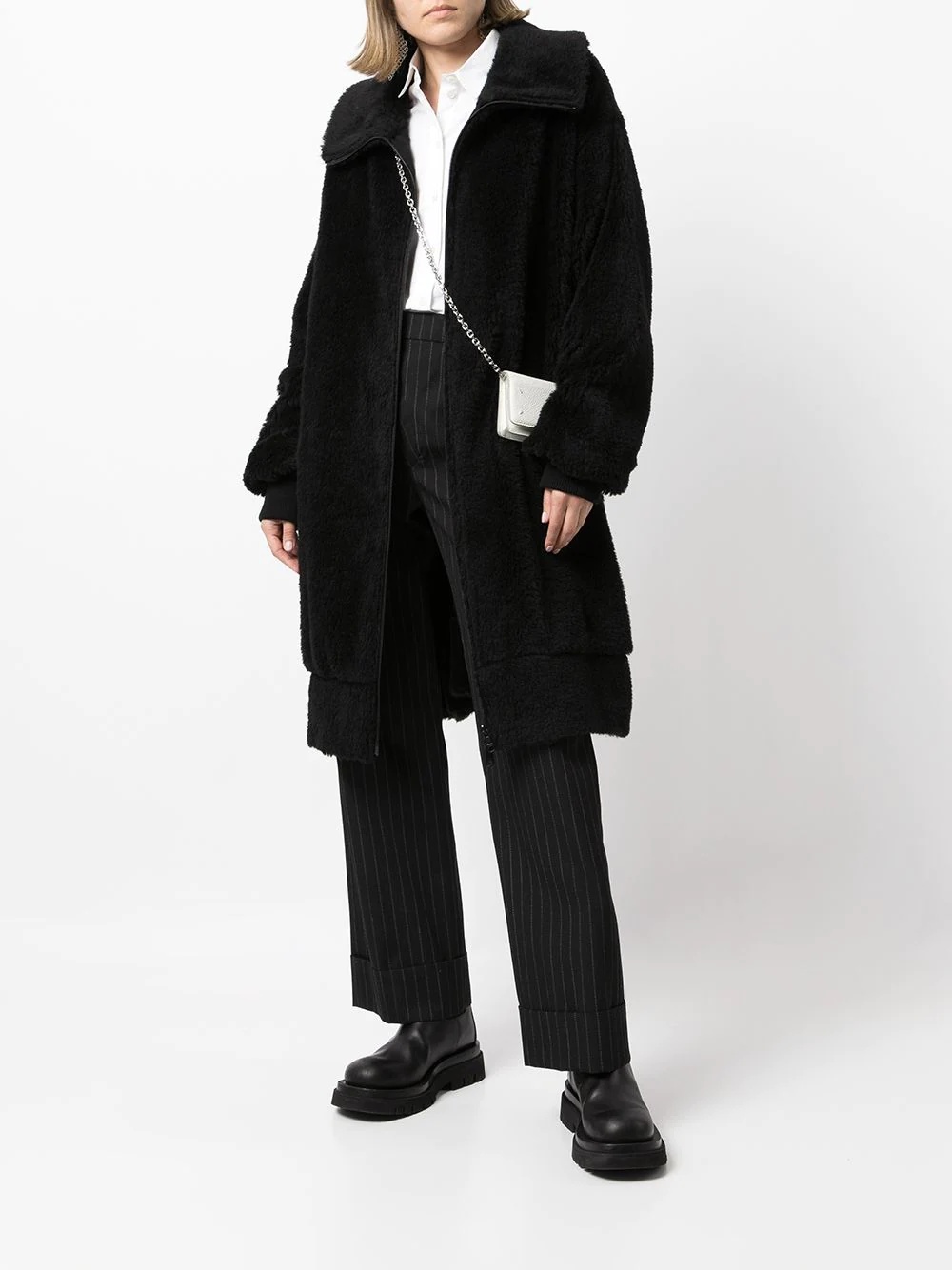 oversized wool coat - 2