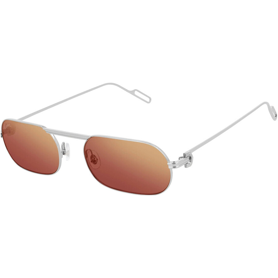 Cartier C de Cartier Red Rectangular Men's Sunglasses CT0112S 006 55 - 1