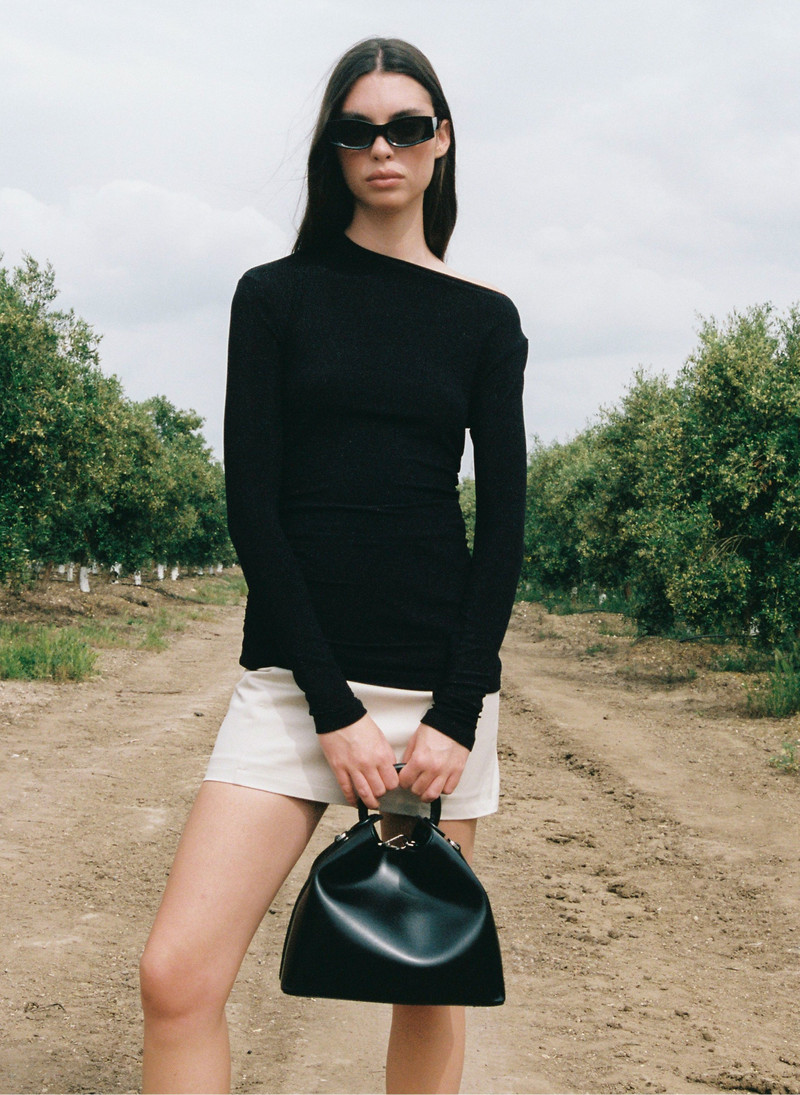 Elleme Raisin Semi Patent Leather Black/Silver Hardware outlook