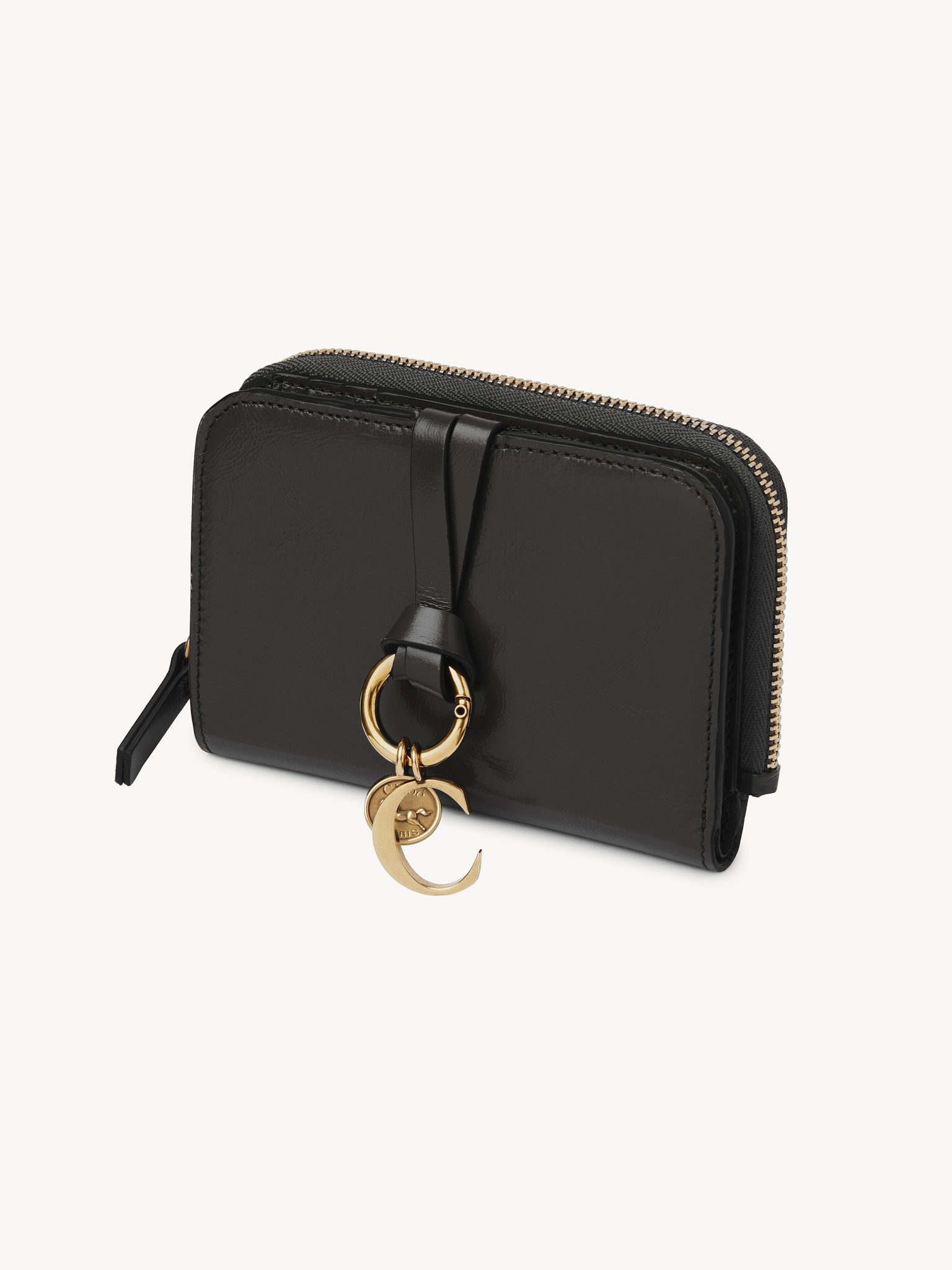 ALPHABET BIFOLD WALLET IN SHINY LEATHER - 2