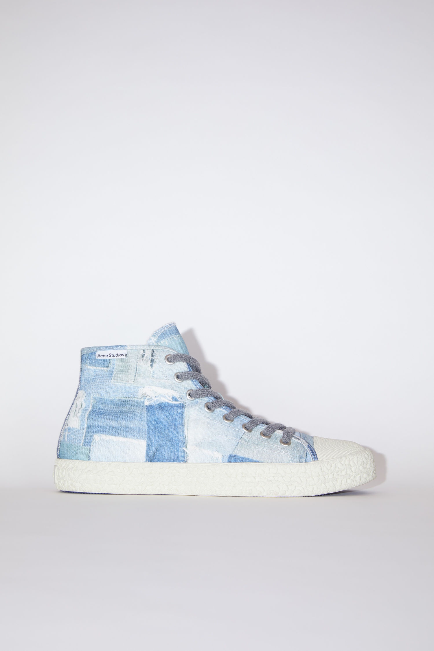 Canvas sneakers - Blue/off white - 1