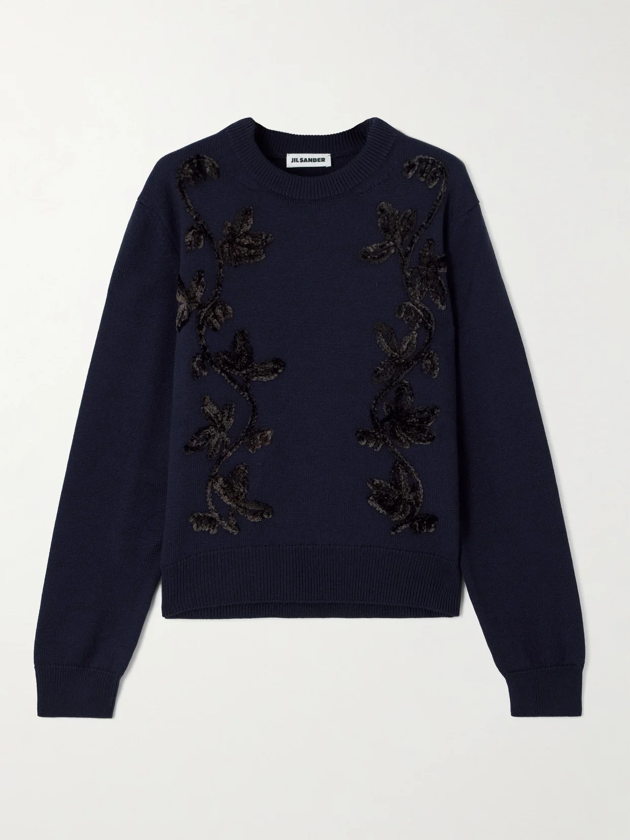 Embroidered Merino Wool Sweater - 1