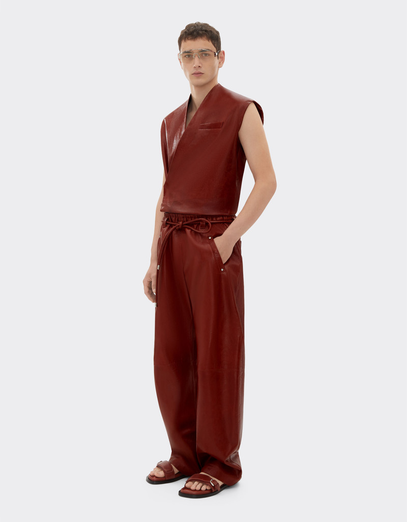 Waxed leather vest 3
