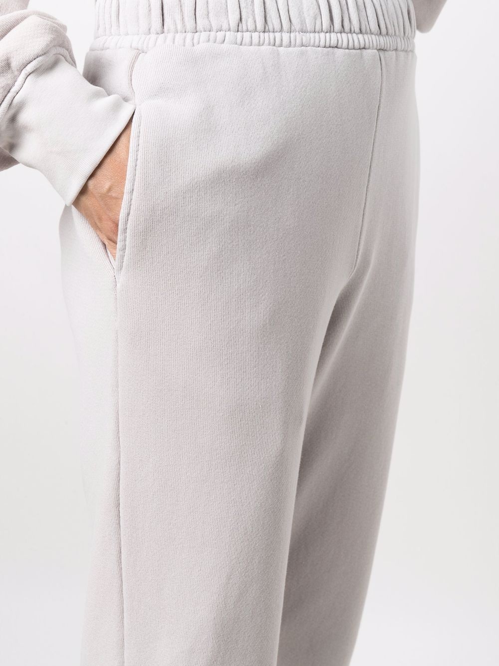 elasticated-waist cotton trousers - 5