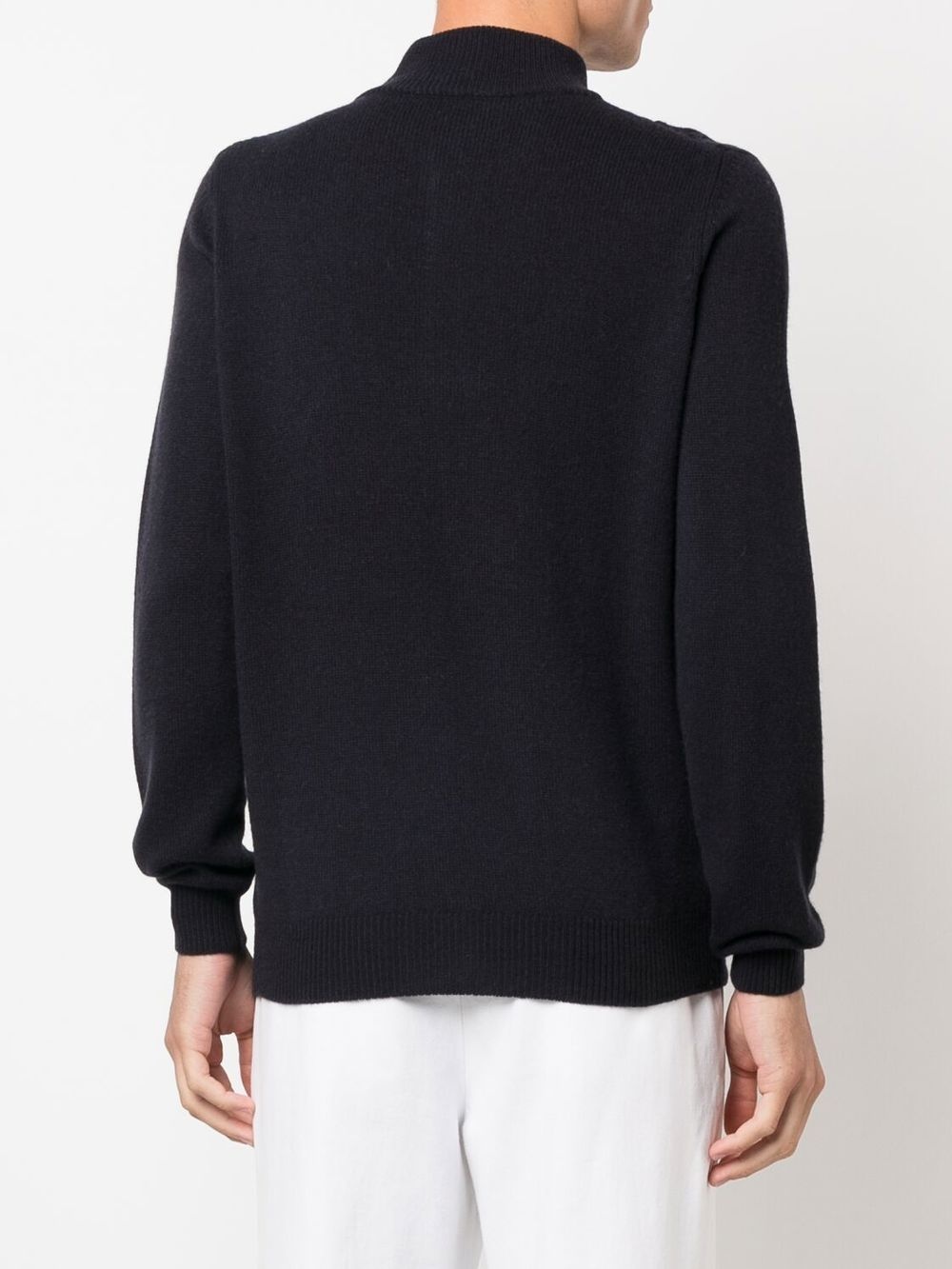 cable-knit long-sleeve jumper - 4