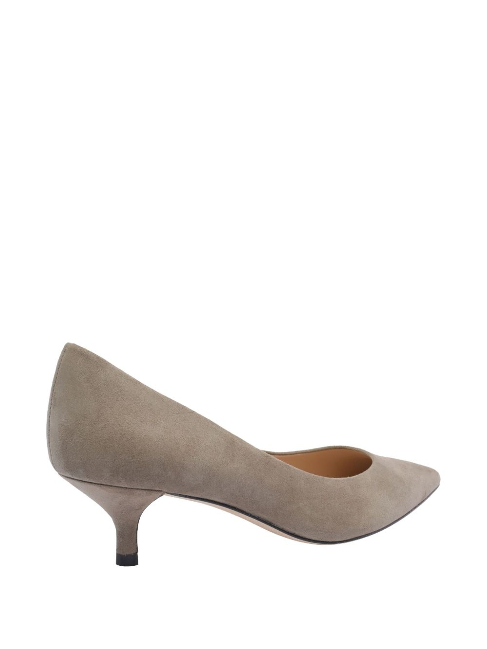 50mm leather heeled pumps - 3