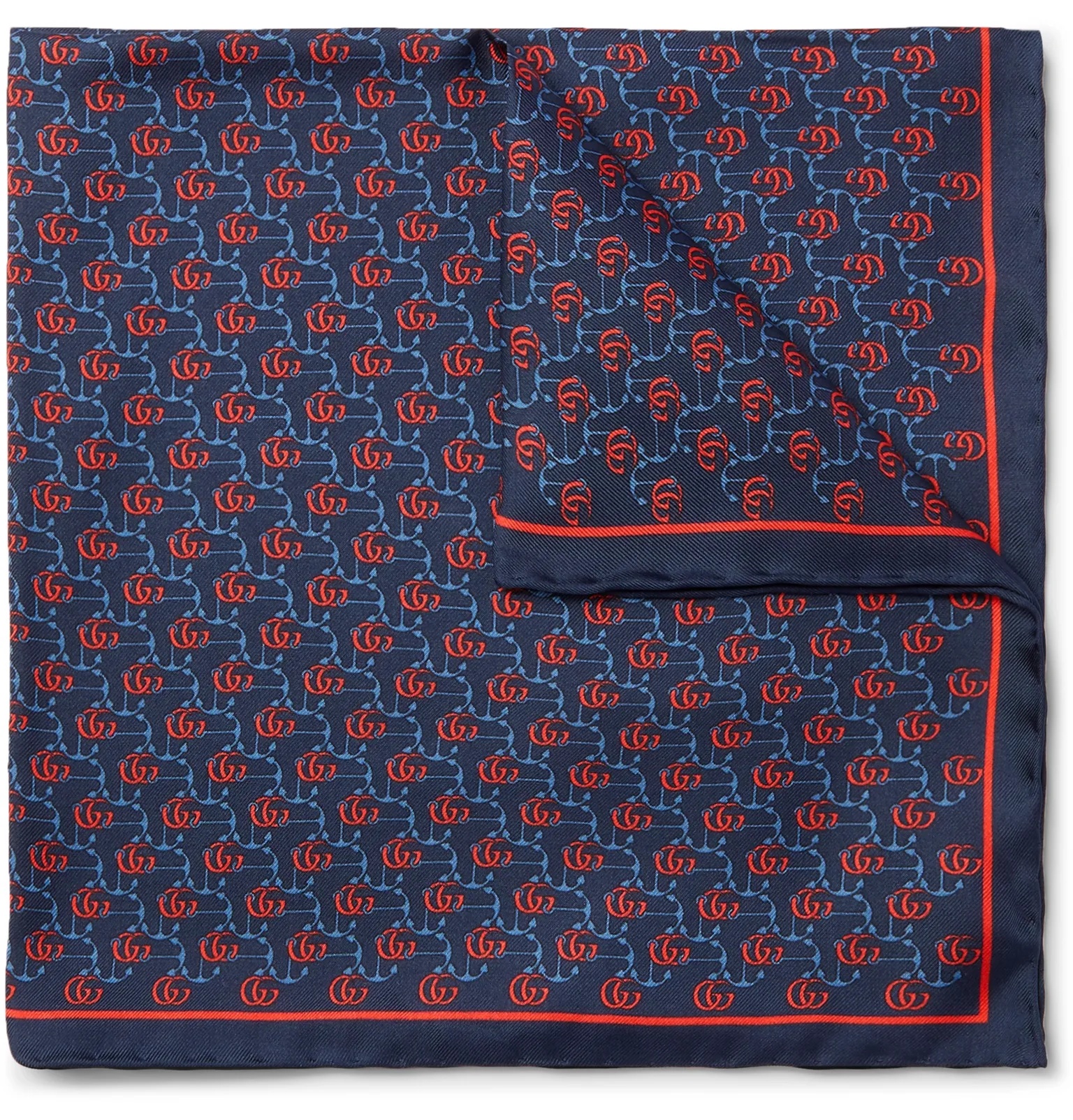 Printed Silk-Twill Pocket Square - 1