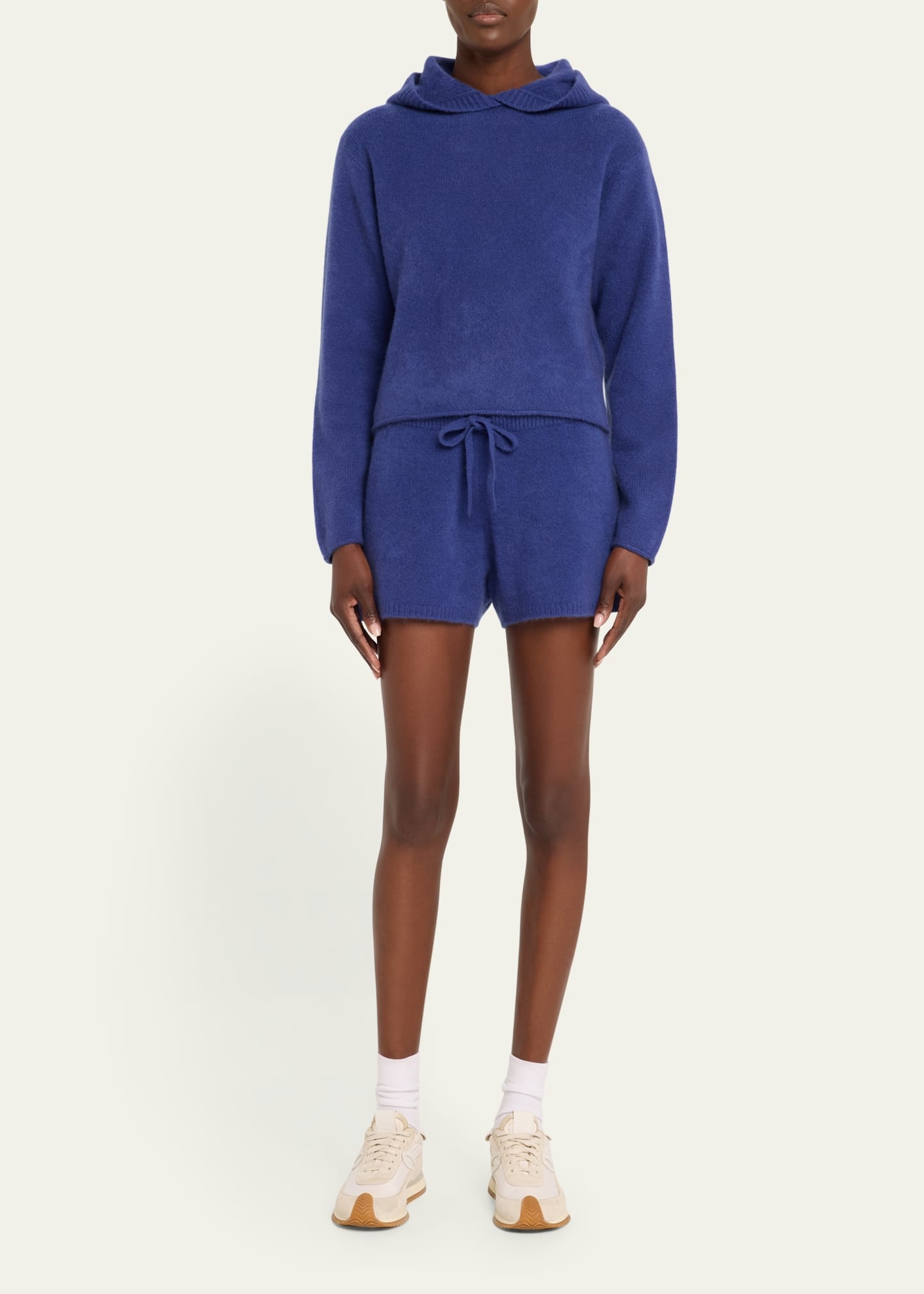 Drawstring Cashmere Lounge Shorts - 2