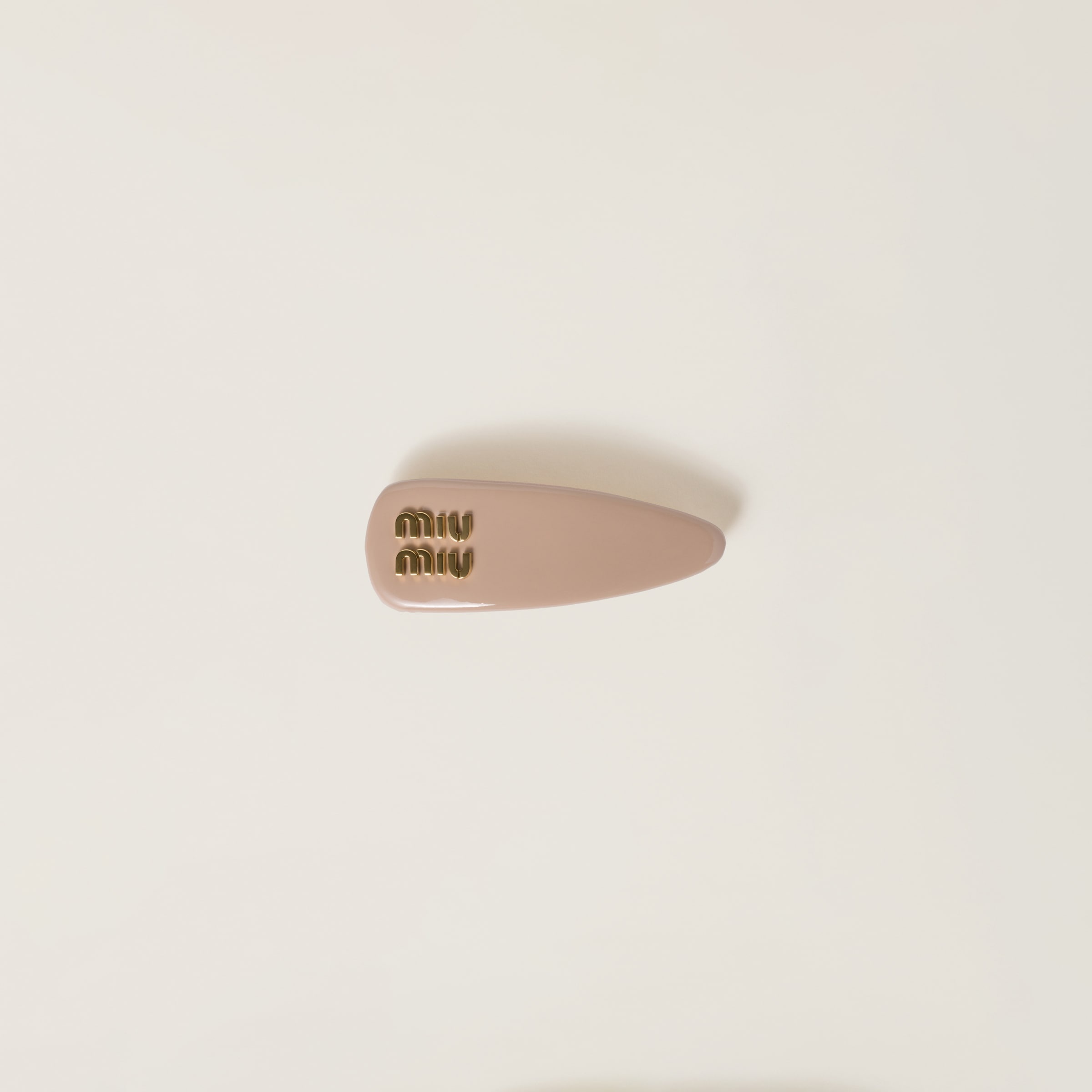 Patent leather hair clip - 1