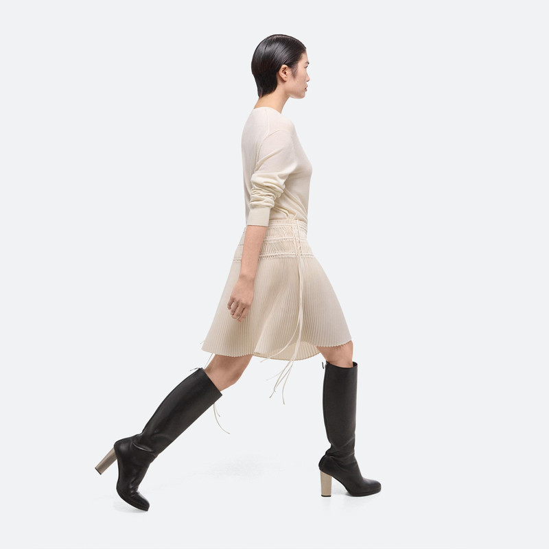 PLEATED SATIN SKIRT 7