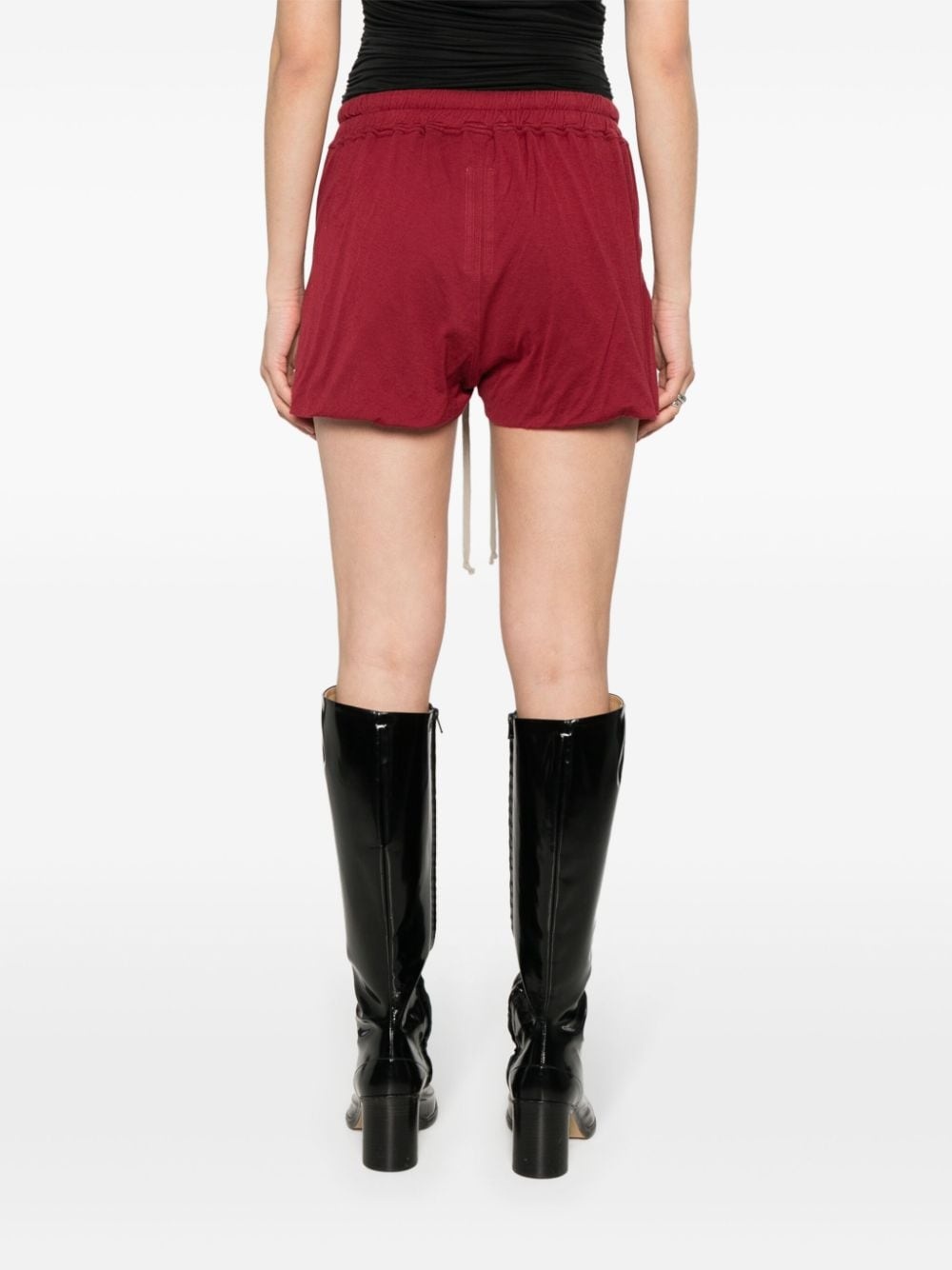 side-slits jersey shorts - 4