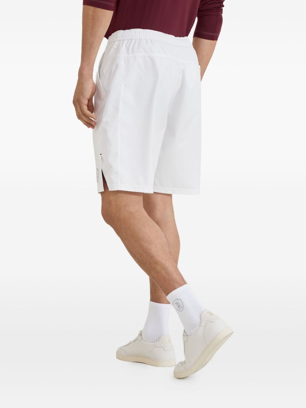 elastic-waist panelled shorts - 4