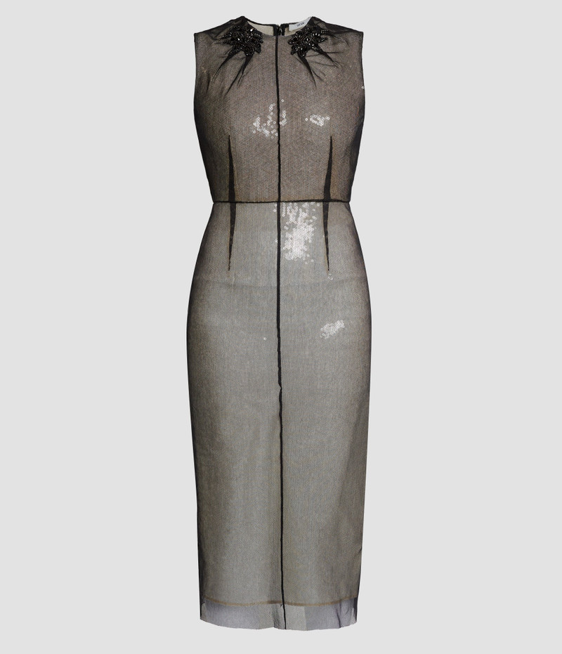 Erdem EMBELLISHED ORGANZA SEQUIN MIDI DRESS outlook