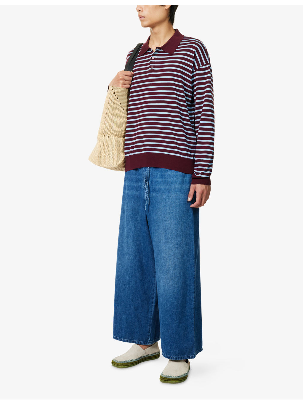 Ibiza Polo-Collar Cotton-Blend Knit Jumper - 2