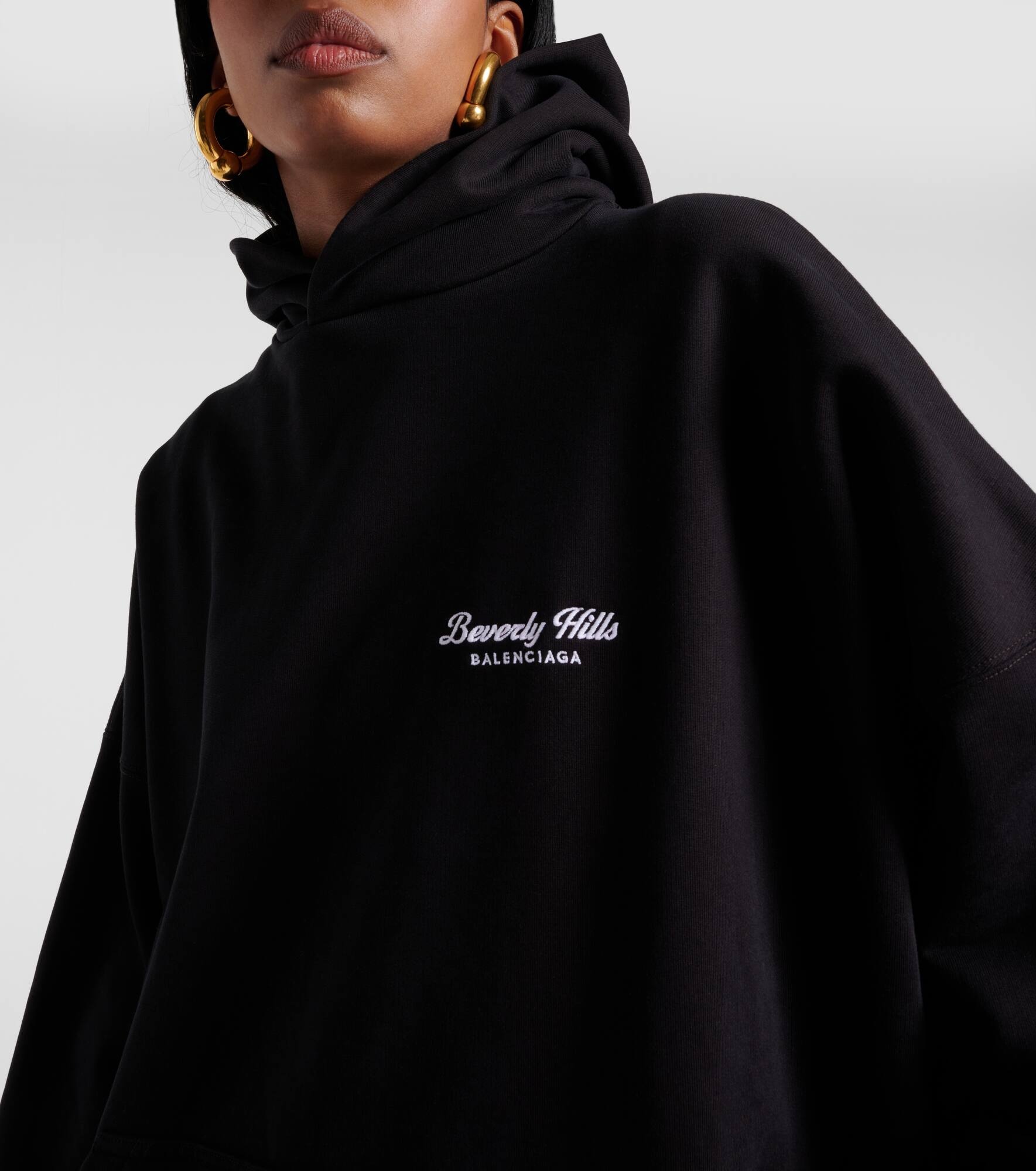 Beverly Hills oversized cotton hoodie - 4