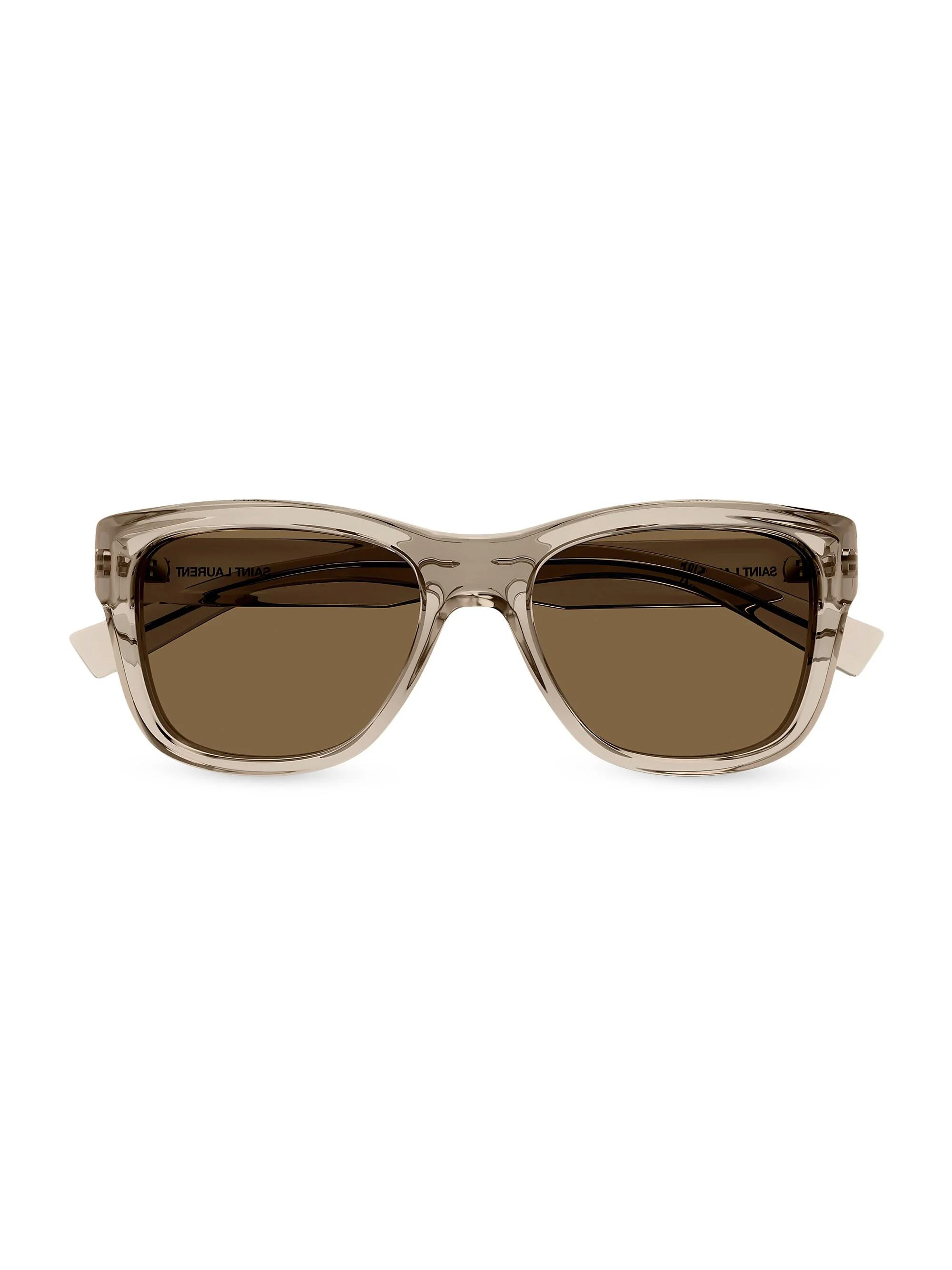 Men's SL 674 54MM Square Sunglasses - Translucent Beige Brown - 1