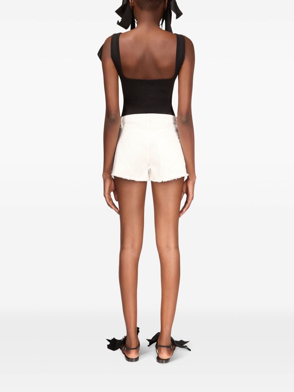crystal-embellished shorts - 4