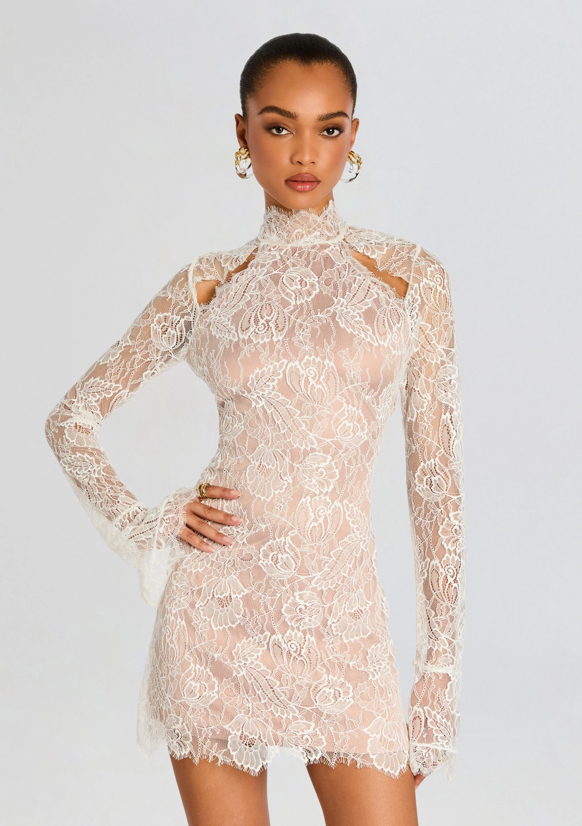 RETROFTE GILANA LACE DRESS - SS24-8001 | REVERSIBLE