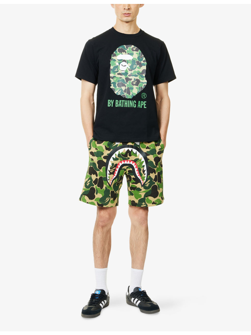 Abc Camo Bape Graphic-Print Cotton T-Shirt - 2