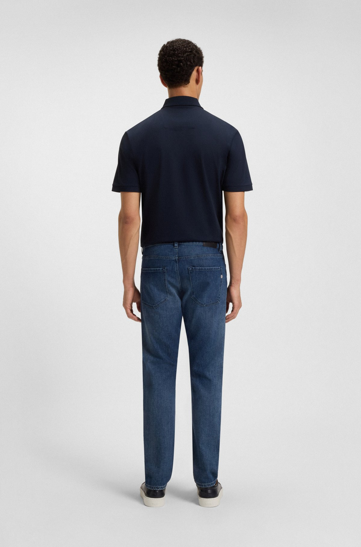 DELAWARE SLIM-FIT JEANS IN BLUE MECHANICAL-STRETCH DENIM - 4