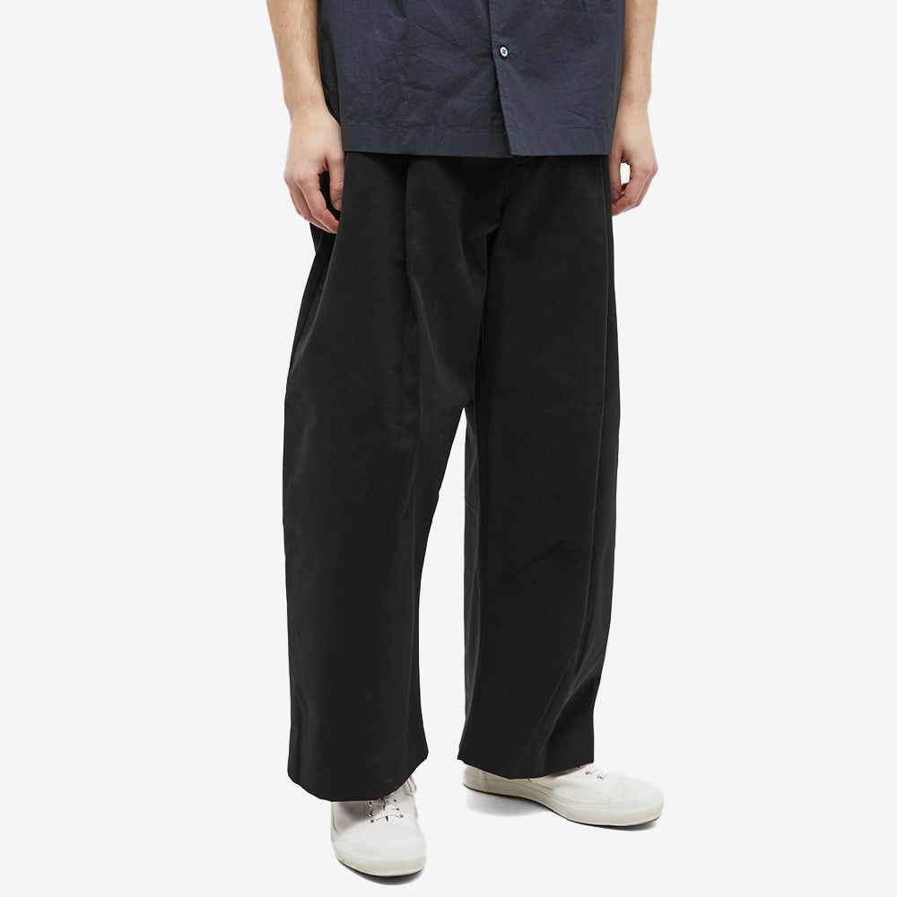 Studio Nicholson Sorte Deep Pleat Volume Twill Pant - 2