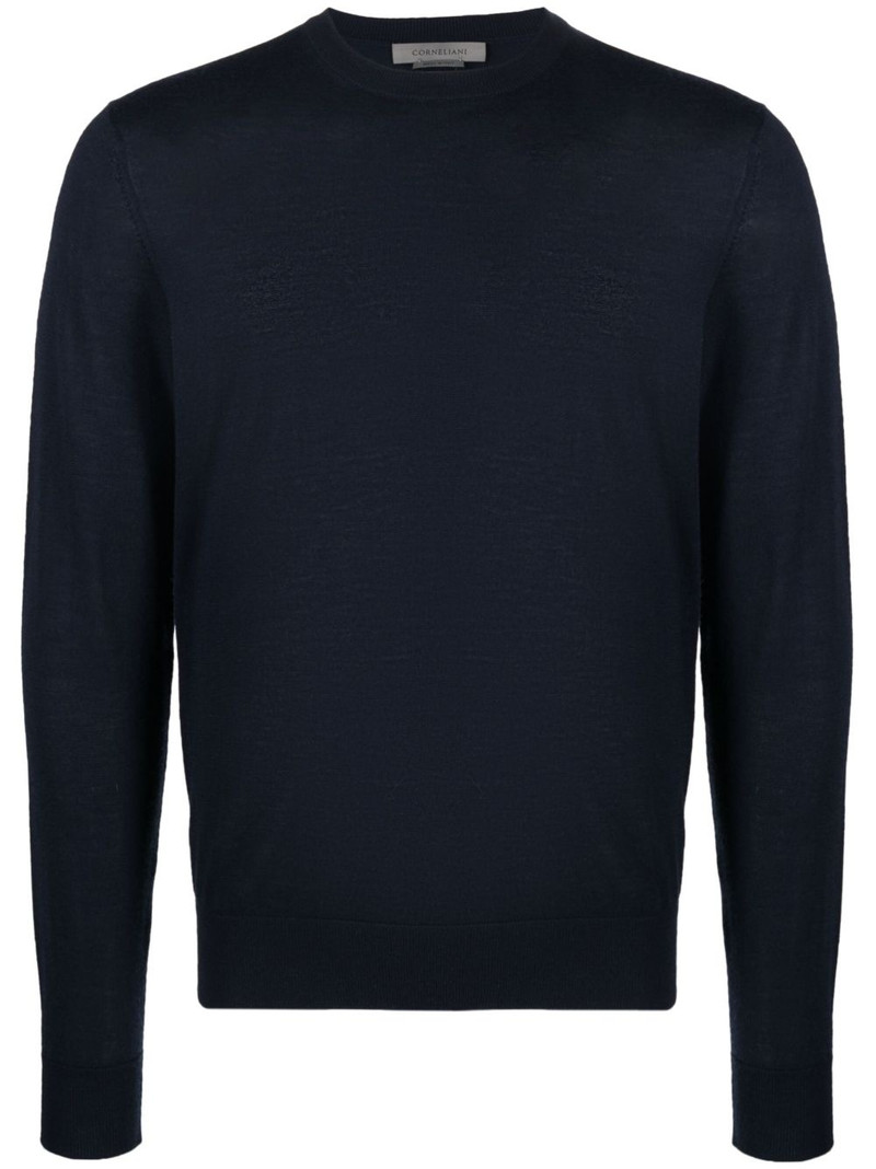 fine-knit long-sleeve jumper 1